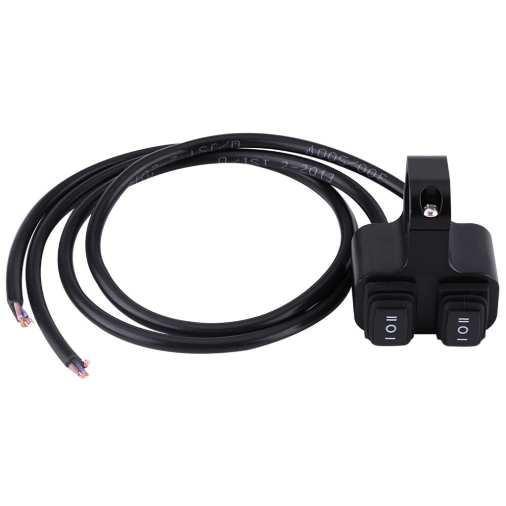 Motorcycle Handlebar Switch Control, Dual 3 Way Switch 12V Motorcycle Switch 16A Cnc Aluminum Alloy Handlebar Mount Head Spot On Off Light 9138057219272
