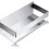 Rectangular Shelf for Bathroom and Kitchen, Adhesive Shower Organizer with Rustproof Stainless Steel Construction, Self Adhesive Wall Mounted Design f 1