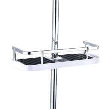Shower Caddy With Ventilated Design, Punch-free Installation Organizer, Adjustable Height For Corner And Shower Room, Rustproof Stainless Steel (30 *
