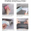 Rectangular Shelf for Bathroom and Kitchen, Adhesive Shower Organizer with Rustproof Stainless Steel Construction, Self Adhesive Wall Mounted Design f 6