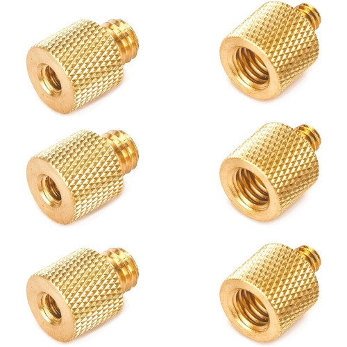 Microphone Stand Mic Mount, Stand Adapter For Tripod With Solid Brass Precision Made Construction, High Quality Brass Material Sturdy Rust-proof Anti-
