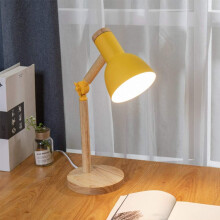 Adaptable Reading Lamp, Modern Simple Design Wooden Desk Lamp, E27 Base Portable Light for Your Versatile Spaces