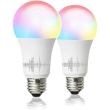 Colorful Smart Home Upgrade, Full Color and Tunable White A19 Bulbs, Voice Control Dimmable, No Hub Required for Instant Smart Home Integration,
