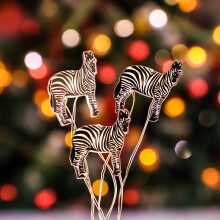 Warm White Fairy Lights, A Creative Design That Brings Life To Your Tropical Party Decor, Iron Zebra String Lights That Serve As A Safe Decor Light,
