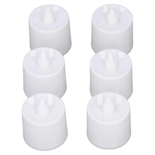 (As show, One size) 6PCS Heart Candle Light Heart Shaped Design Environmental Simple Operation Candle Light