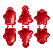 Pie Mold Christmas Dough Presser Tree Snowflake Shapes Mould For Adults And Kids Outdoor Camping Campfire Party