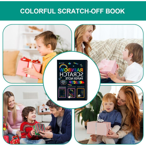 Scratch Rainbow Art for Kids  Rainbow Magic Scratch Paper Set 1