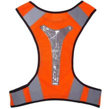 Reflective vest,  for night running with reflective (A, L) traffic vest.