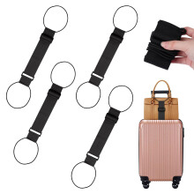 4Pack Adjustable 2740 cm Suitcase Straps, 6 cm Wide Elastic Attachment Straps for Luggage
