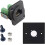 Computer Module CAT5E Network Module PlasticMetal DShape RJ45 Panel 1U 86 Rack Panel Module 3