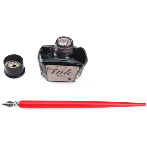 Pen Set, 5 Nibs, 5 Straight Pen Holders for Beginners 2