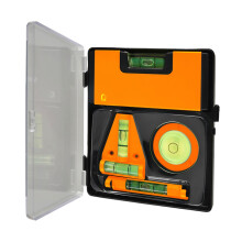 Magnetic Pocket Bubble Level Tool with Horizontal and Vertical Vials for Accurate Measurements