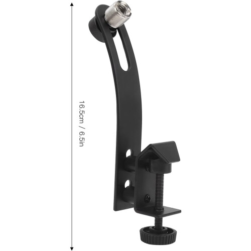 Metal Drum Microphone Clip, Adjustable Rim Mount, Universal Tom Microphone Set Clamp, Adjustable Microphone Mount 2