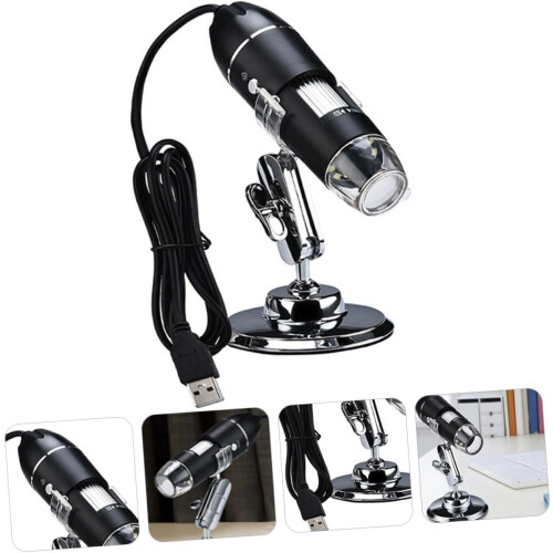 Digital Resolution USB Microscope, Portable Electron Microscope for Nature Enthusiasts with Adjustable Viewing Angle 2