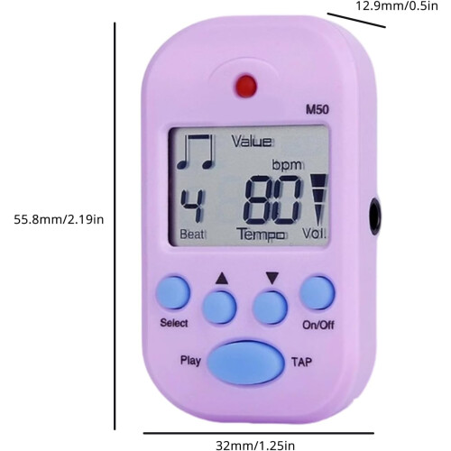 Small Electronic Metronome Metronome String Instrument Accessory for Accurate Rhythm Training 1