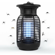 Insetticida elettrico, impermeabile, per esterni e patio, con luce UV e griglia ad alta tensione, facile da pulire e portatile, 15W L