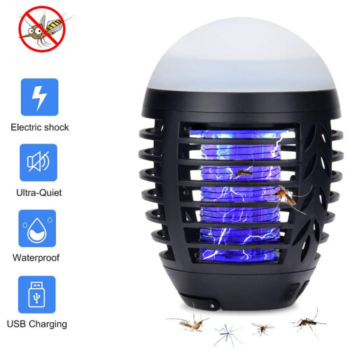 Προηγμένο ηλεκτρικό κουνουπιέρα με λάμπα LED UV 360, επαναφορτιζόμενο και φορητό 2