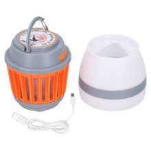 Rechargeable Bug Zapper, Solar Powered Bug Lamp for All Your Outdoor Needs, Waterproof and Compact, Ideal for Camping, Fishing, Hiking