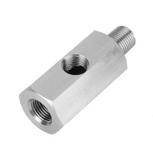 Turbo-olieaanvoeradapter, roestvrijstalen oliedrukmeter voor het bewaken van de motorprestaties, eenvoudige en lekvrije installatie.