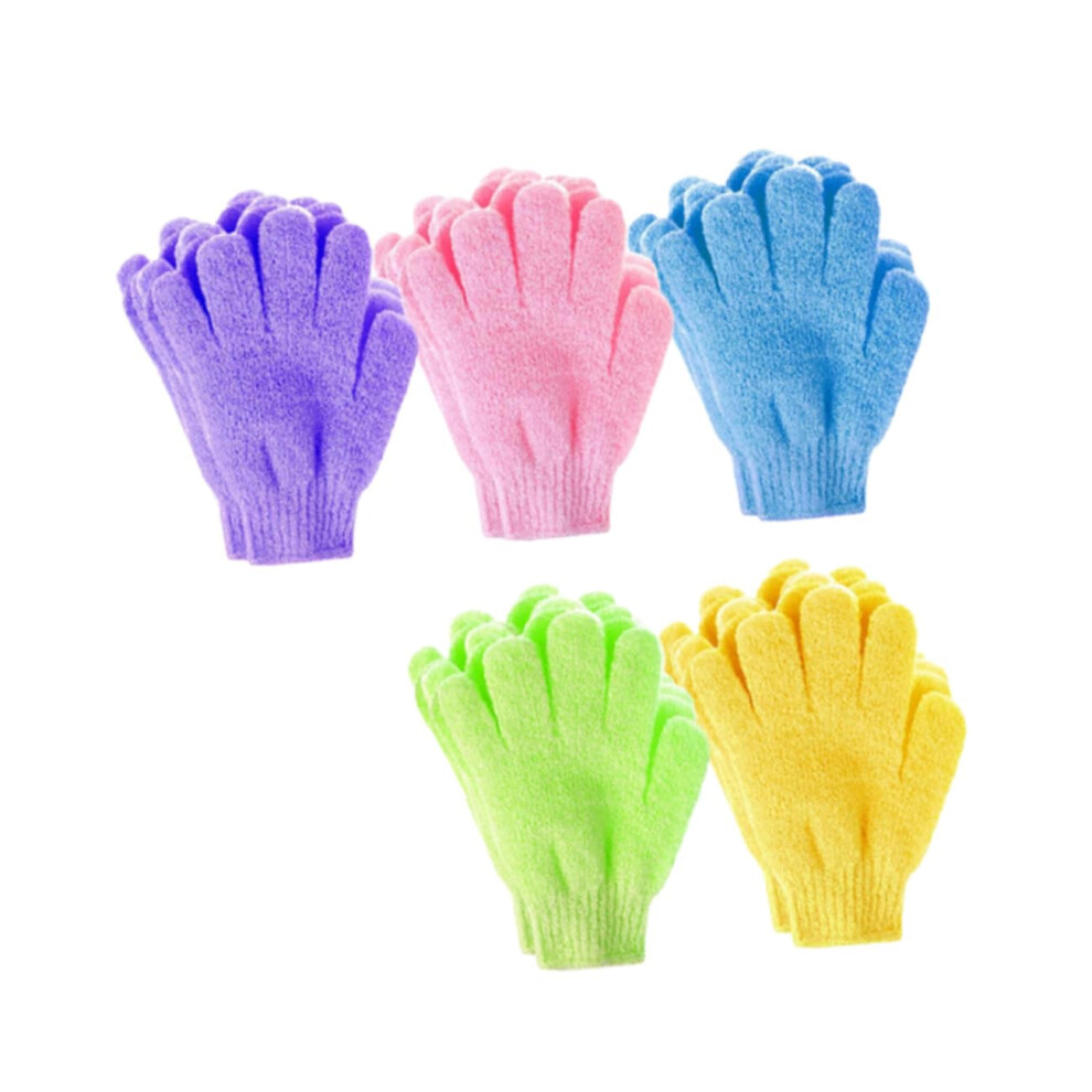 20 Pieces Colorful Exfoliating Washcloths for Gentle Body Care and Skin Peeling, Assorted Colors for Boys and Random Colors