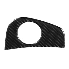 Car Accessories Engine Start Button Cover, Scratch-resistant Real Carbon Fiber Trim Panel Decal, Interior Accessories with Double-sided adhesive tape