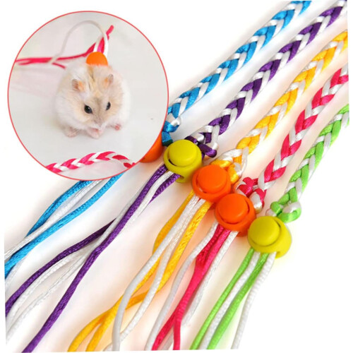 Adjustable Hamster Lead 1.4m Flexible Rope for Walking Small Pets 1
