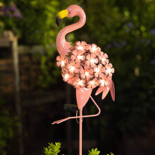 Lampes de jardin avec piquet décoratif, lampe sur piquet en métal et boule solaire à lumière chaude, créez une oasis durable et étanche avec