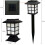 Solar Powered Pathway Lights, Post Cap Lights for Outdoor Garden Decor, Solar Walkway Lights with Automatic On Off Function, Waterproof LED Lighting 4