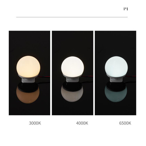 Glamorous Lighted Hollywood Mirror, Adjustable Brightness & 3 Color Lighting Modes, Memory Function & Safe Durable Design, Detachable Magnification, 1