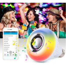 Innovative LED Solution, Energy-efficient smart LED light Bulb with Bluetooth Music Speaker, Change Color Lamp for Closets Cabinets Corridors with 13