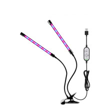 Lâmpadas de cultivo de espectro completo, multidirecionais com acionamento automático liga/desliga, para plantas de interior, com haste flexível,