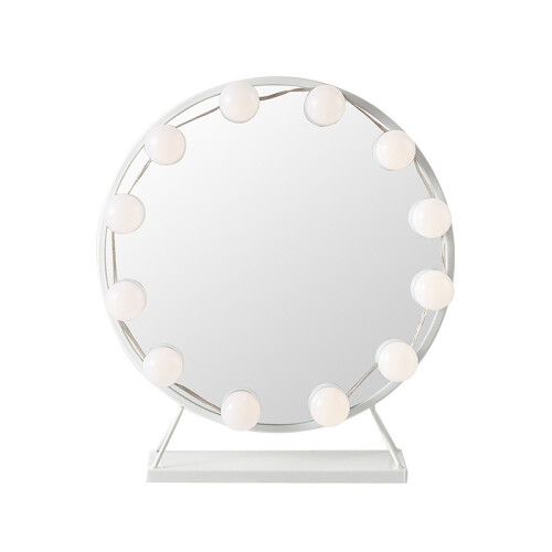 Hollywood-Inspired Lighted Mirror, 3 Color Lighting Modes & Adjustable Brightness, Memory Function, Detachable Magnification, for Any Vanity Space