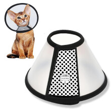 Cat Cone 7.29.0 Inches Lightweight Plastic Elizabethan Collar For Cats, Mini Dogs And Rabbits Size M