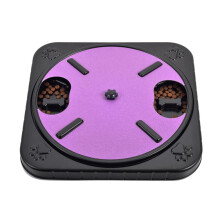 Scratch board for dogs, claws, dog scratch board, snack compartments, rotatable, round, scratch board for dog nails, removable, purple