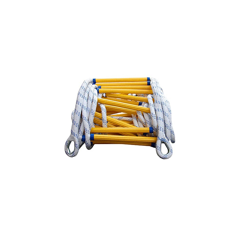 Fire Escape Ladder With Hook Carabiner, 20Mm 10M/32.8Ft Rope 9412369079305