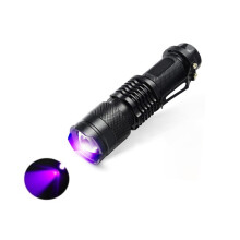 LED UV Flashlight Black Light UV LED Flashlight 395nm Pet Urine Stain Detector Spot Detector for Clothes, Carpets or Rugs (1 Pack)