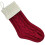 Gebreide kerstsok Elegante polyester materialen-Abrikozenrood 1