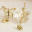 Schneeflocken-/Blumen-/Schmetterlings-/Glocke-Schneeflocke C Gold 6