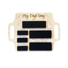 'First Day of School Sign First Day Chalkboard 9x12 Inch First Day of School Sign for Nursery or School Nursery School Supplies'
