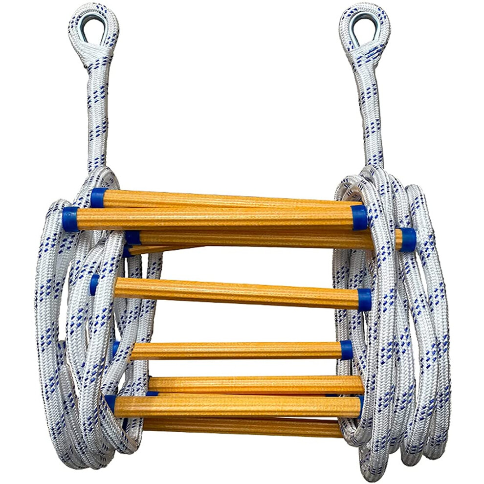 Fireproof Escape Ladder With Carabiners Safety Rope Ladder For Emergencies 12M (39.4Ft) 9365049851190