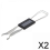 2 Pcs 2-3 Pack Portable 2-in-1 Keycap Puller Switch Remover for Mechanical Keyboard 2