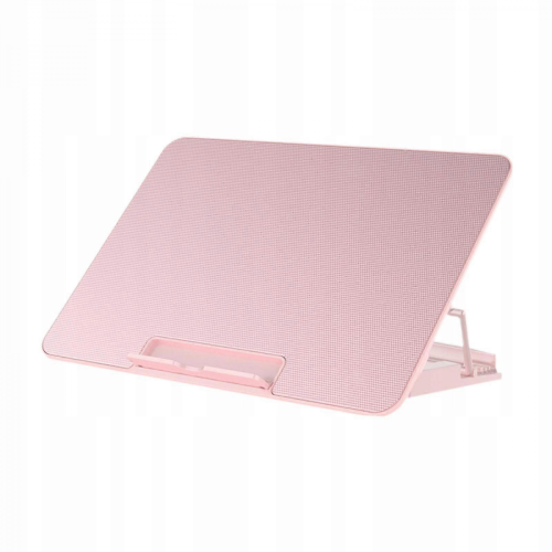Tappetino di raffreddamento rosa per laptop con supporto silenzioso e due porte USB