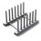 Gray Compact Plastic Dish Rack with Innovative Organizing Design 1