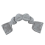 Gray2025-Soft Compression Silk Sleep Mask for Travel, Adjustable, Light Blocking, Comfortable, Black 1
