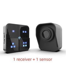 Driveway Alarm: 800m Wireless Motion Sensor with UK Plug, 1 Receiver 1 Sensor Kit