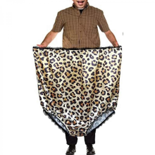 Mutandine in cotone a vita alta con stampa leopardata per taglie forti da donna, biancheria intima comoda e divertente