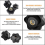 M8 Female Thread Star Head Knob Clamp Nuts, Black Plastic Handle for Machine Tool, 14-Piece Set 4