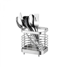 Stainless Steel Cutlery Drainer Stand, Kitchen Sink Utensil Organizer Rack