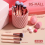 Set di pennelli trucco premium da 18 pezzi con 5 spugnette e supporto (sintetici, rosa) 5