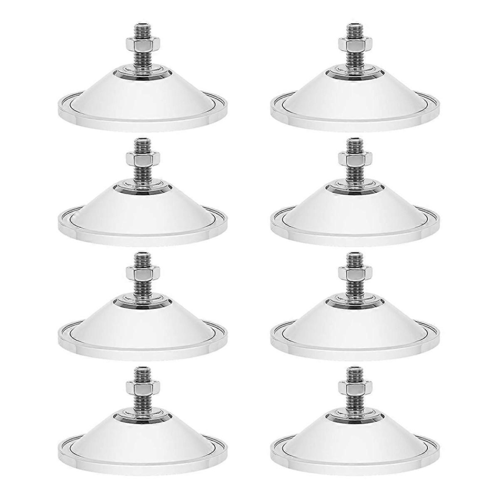 8Pcs Heavy Duty Clear PVC Suction Cups, 2.16Inch Thickened Window Sucker Pads